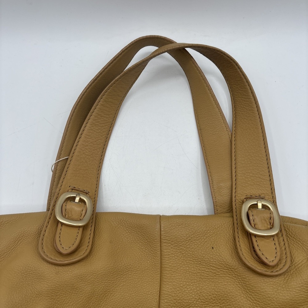 Michael Kors Hudson Downtown Leather Tote Large Shoulder Bag Light Brown Purse - Picture 9 of 16